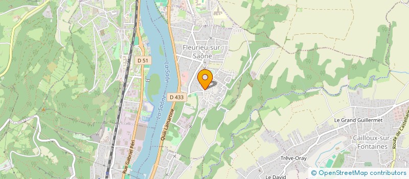 localisation de l'entreprise LES COURLIS CENDRES  FLEURIEU-SUR-SAONE