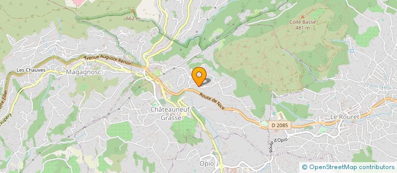 localisation de l'entreprise LES COURMETTES  CHATEAUNEUF-GRASSE