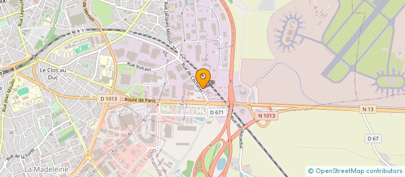 localisation de l'entreprise LES COURRIERS BEAUCERONS à EVREUX