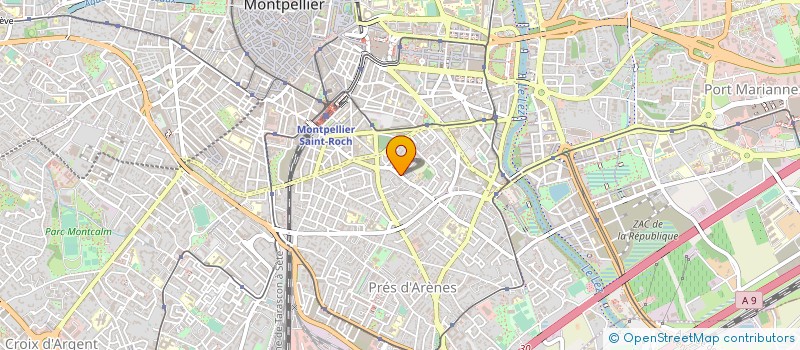 localisation de l'entreprise LES COURS AMELIE à MONTPELLIER