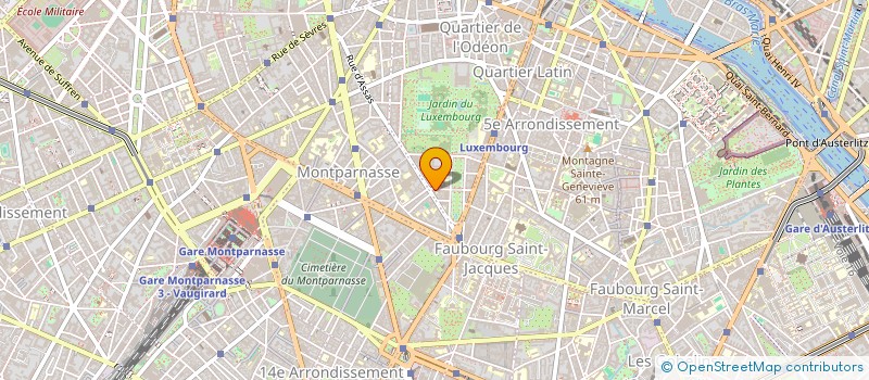 localisation de l'entreprise LES COURS DU PARNASSE  PARIS