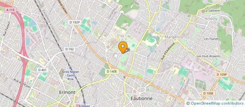 localisation de l'entreprise LES COURS DU VAL JOLI à EAUBONNE