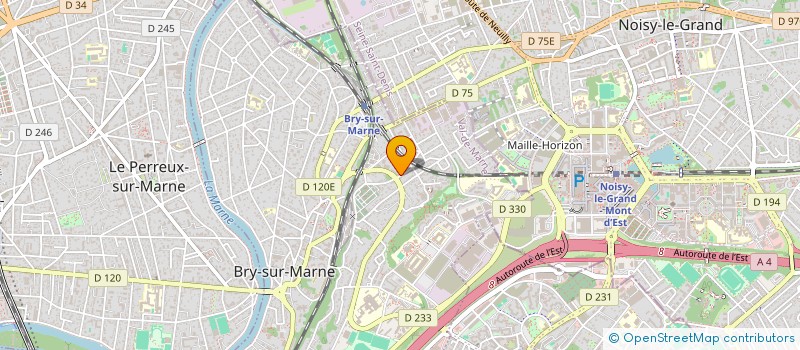 localisation de l'entreprise LES COURS OPTENTIEL  BRY-SUR-MARNE