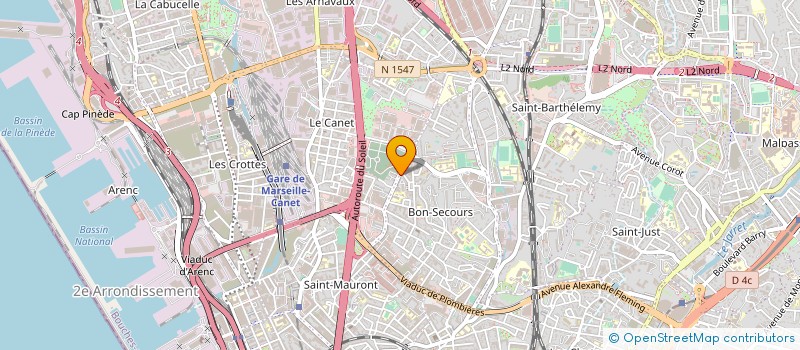 localisation de l'entreprise LES COURSES à MARSEILLE