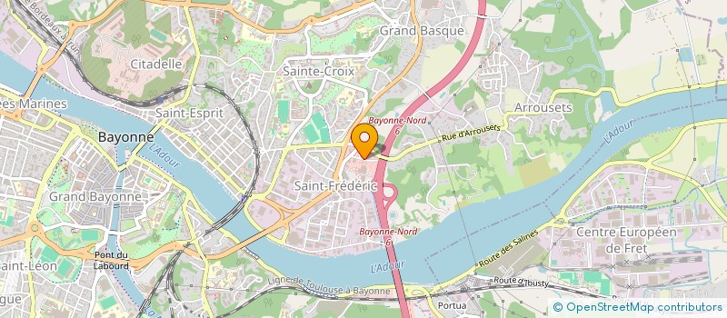 localisation de l'entreprise LES COURSIERS  BAYONNE