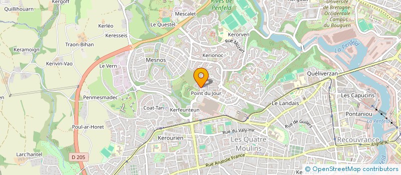 localisation de l'entreprise LES COURSIERS BRESTOIS à BREST