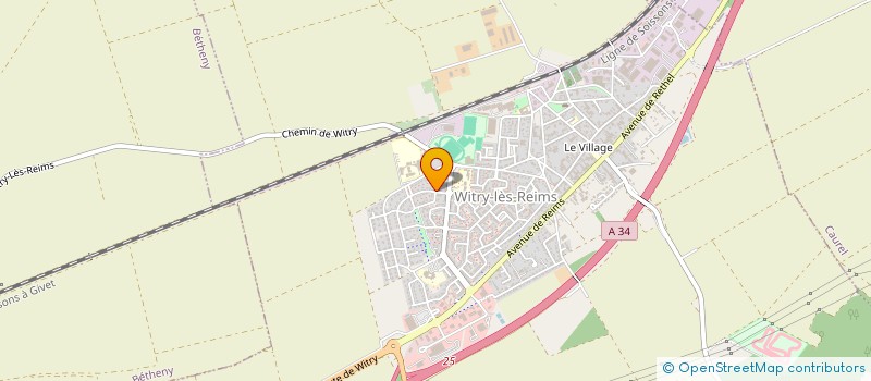 localisation de l'entreprise LES COURSIERS DE LA MARNE à WITRY-LES-REIMS