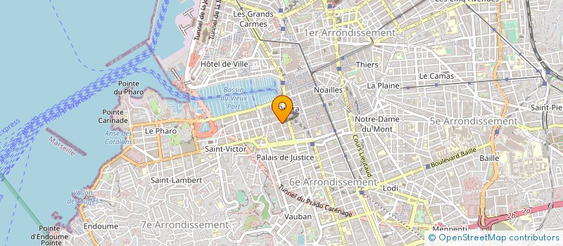 localisation de l'entreprise LES COURSIERS DU SUD à MARSEILLE
