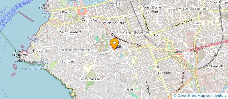 localisation de l'entreprise LES COURSIERS SOLIDAIRES A VELO DE MARSEILLE à MARSEILLE