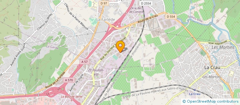 localisation de l'entreprise LES COURSIERS VAROIS à LA FARLEDE
