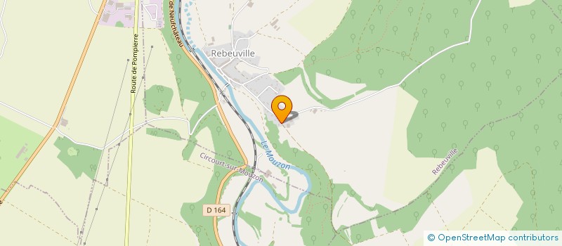 localisation de l'entreprise LES COURTES ROIES  REBEUVILLE