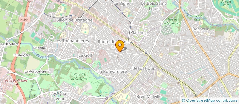 localisation de l'entreprise LES COURTIERS DE L'OUEST  SAINT-HERBLAIN