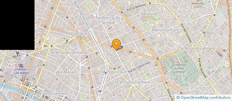 localisation de l'entreprise LES COURTIERS PARISIENS 11  PARIS