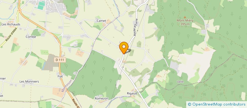 localisation de l'entreprise LES COURTILS SANTE  MONTMEYRAN