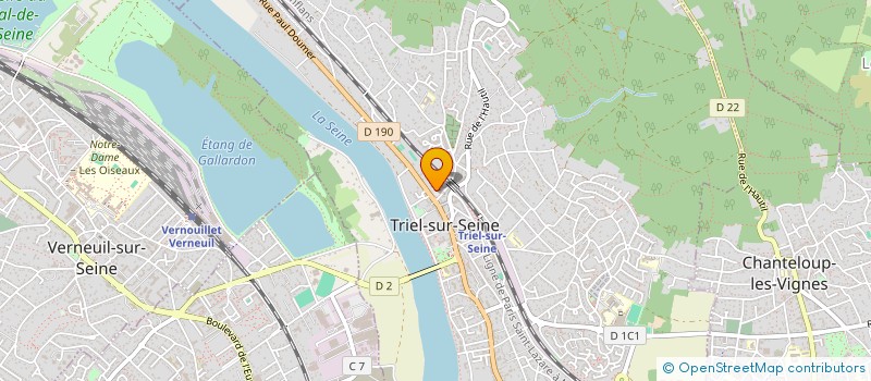 localisation de l'entreprise LES COURTINES  TRIEL-SUR-SEINE