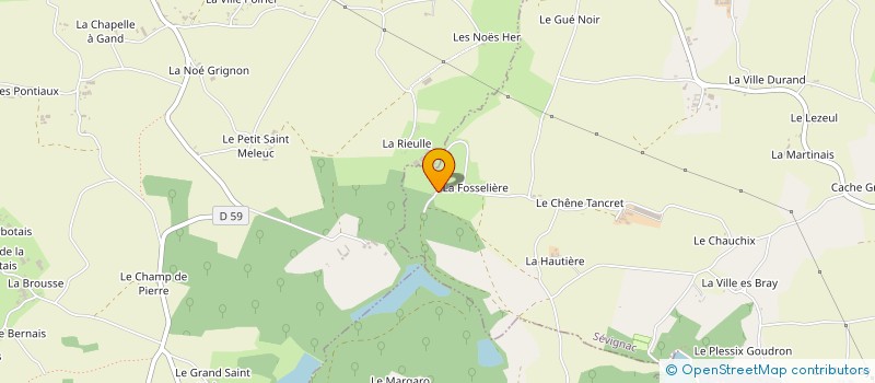 localisation de l'entreprise LES COURTIS NORMANDIE BREIZH  SEVIGNAC