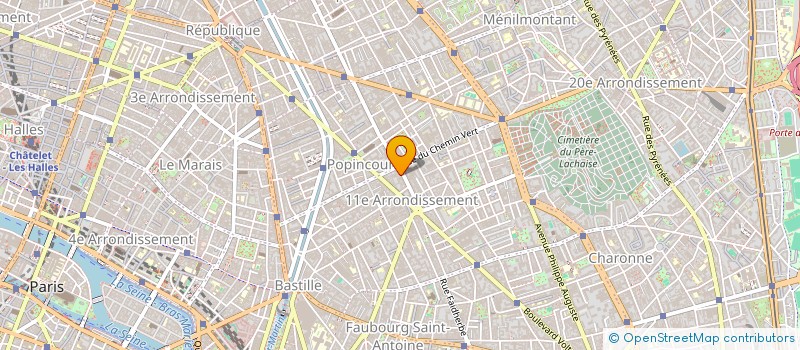 localisation de l'entreprise LES COURTS DES MIRACLES  PARIS