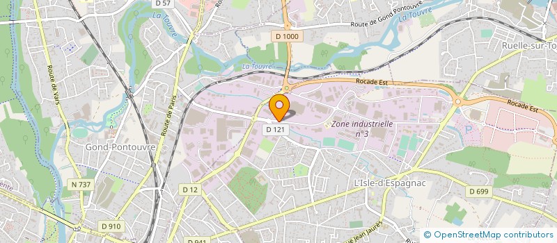 localisation de l'entreprise LES COURTS TIRAGES à L'ISLE-D'ESPAGNAC