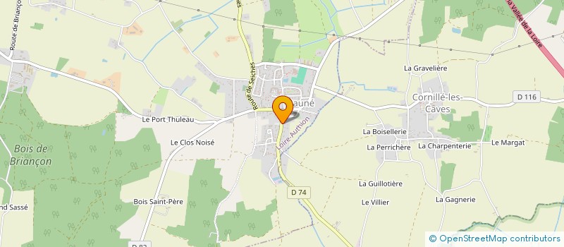 localisation de l'entreprise LES COUSETTES  LOIRE-AUTHION