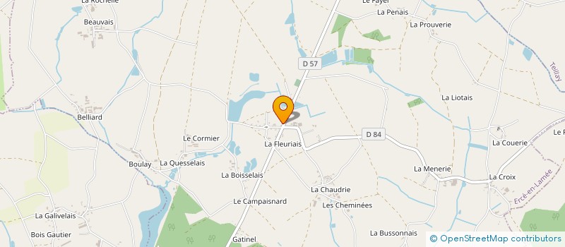 localisation de l'entreprise LES COUSETTES DE BOBINETTE  ERCE-EN-LAMEE