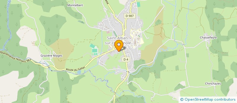 localisation de l'entreprise LES COUSETTES DE LA MARGERIDE  SAINT-ALBAN-SUR-LIMAGNOLE