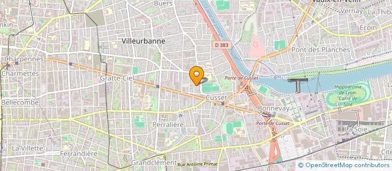 localisation de l'entreprise LES COUSETTES DES ECOLES  VILLEURBANNE