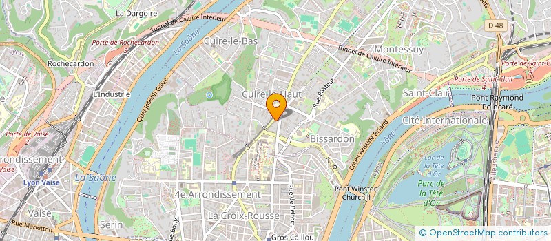 localisation de l'entreprise LES COUSINES DES CANUTS  CALUIRE-ET-CUIRE