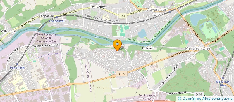 localisation de l'entreprise LES COUSINS 2  MERY-SUR-OISE