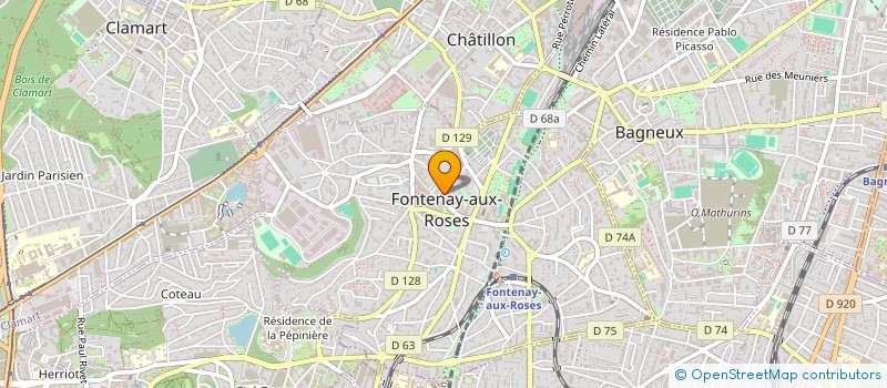 localisation de l'entreprise LES COUSINS à FONTENAY-AUX-ROSES