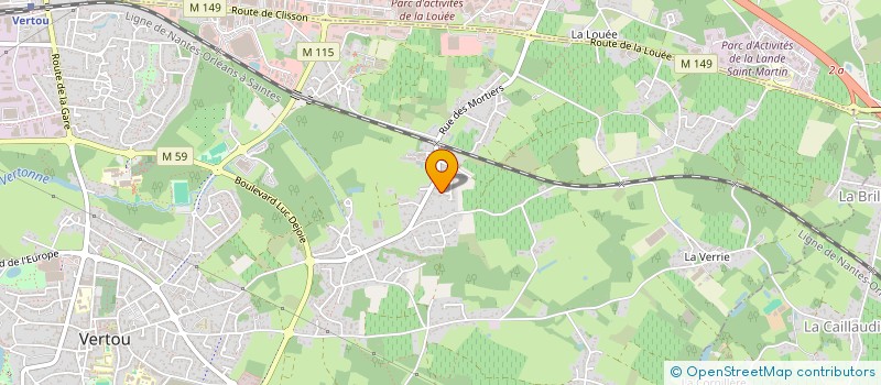 localisation de l'entreprise LES COUSINS B.  VERTOU