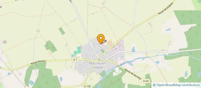 localisation de l'entreprise LES COUSSINETS DE L'AMITIE à MARCILLY-EN-VILLETTE