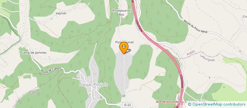 localisation de l'entreprise LES COUSTALS  FLAUJAC-POUJOLS