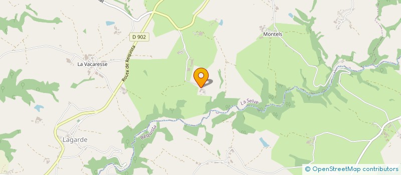 localisation de l'entreprise LES COUSTEILLES ENERGIE  LA SELVE