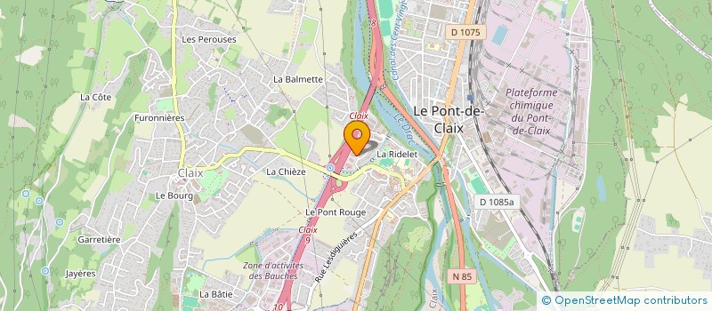 localisation de l'entreprise LES COUTEAUX DU VERCORS  CLAIX