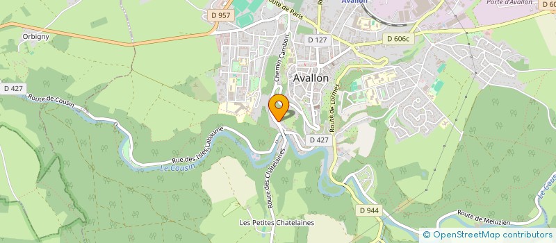 localisation de l'entreprise LES COUTELAINES à AVALLON