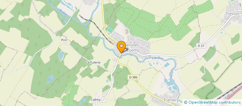 localisation de l'entreprise LES COUTURES  FAVEROLLES-ET-COEMY