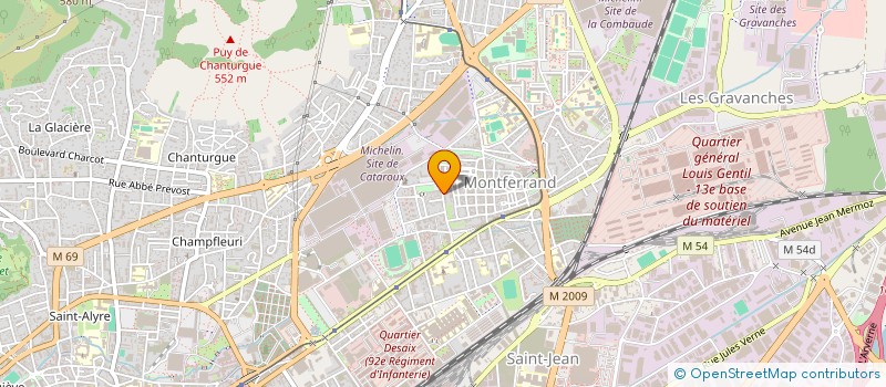 localisation de l'entreprise LES COUTURIERS DE LA DANSE à CLERMONT-FERRAND
