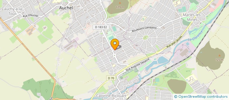 localisation de l'entreprise LES COUVERTURES CALONNOISES  CALONNE-RICOUART