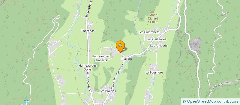 localisation de l'entreprise LES COUVES DU VERCORS  AUTRANS-MEAUDRE EN VERCORS