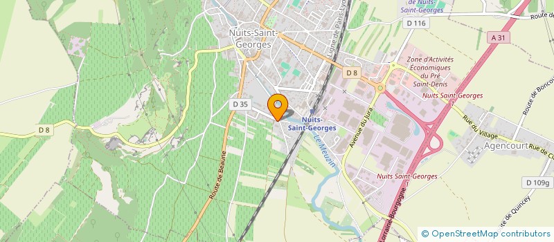 localisation de l'entreprise LES COUVINS à NUITS-SAINT-GEORGES