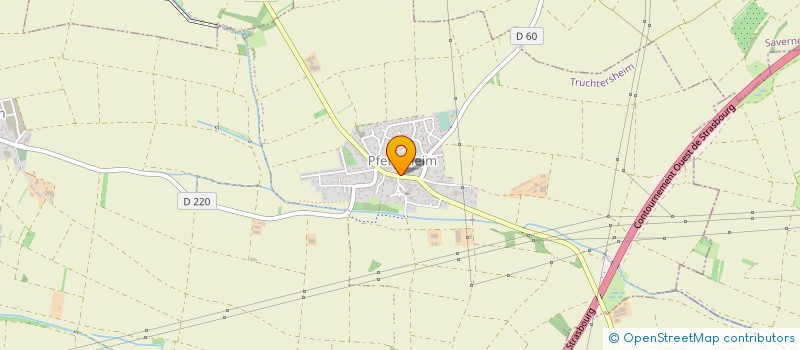 localisation de l'entreprise LES COUVOIRS DE L'EST-E. SCHERBECK à WILLGOTTHEIM