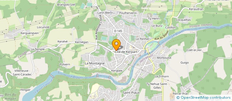 localisation de l'entreprise LES COUVREURS ASSOCIES à INZINZAC-LOCHRIST