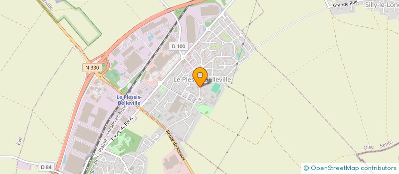 localisation de l'entreprise LES COUVREURS D'ILE DE FRANCE  LE PLESSIS-BELLEVILLE