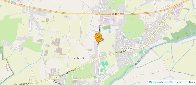 localisation de l'entreprise LES COUVREURS DES BASSES VALLEES  LOIRE-AUTHION