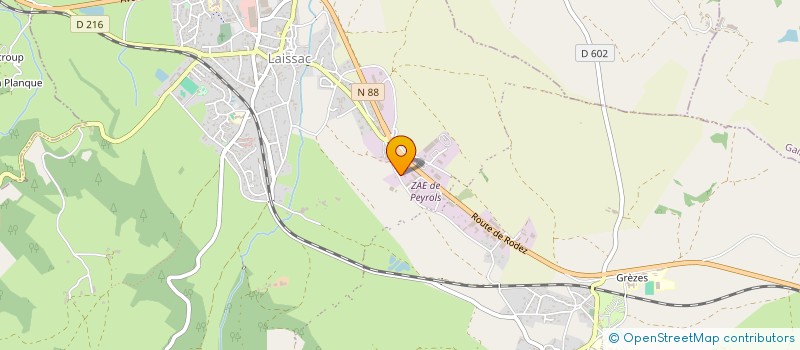 localisation de l'entreprise LES COUVREURS DU CAUSSE à LAISSAC-SEVERAC L'EGLISE