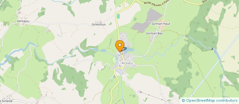 localisation de l'entreprise LES COUVREURS DU LEVEZOU à ARVIEU