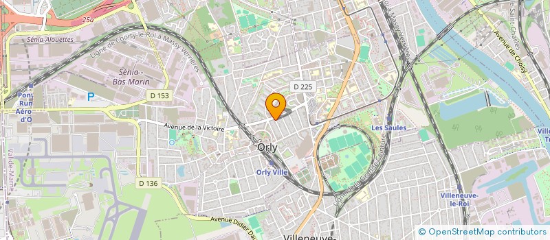 localisation de l'entreprise LES COUVREURS ETANCHEURS PARISIENS  ORLY