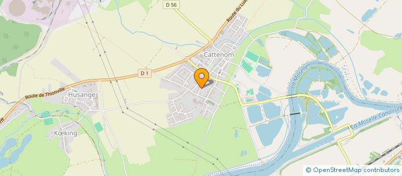 localisation de l'entreprise LES COUVREURS LORRAINS à CATTENOM