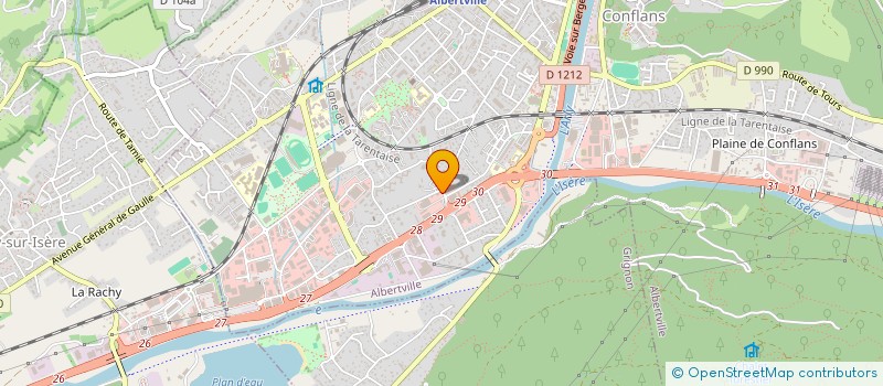 localisation de l'entreprise LES COUVREURS MARMOTTINS  ALBERTVILLE