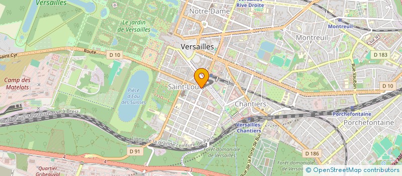 localisation de l'entreprise LES COUVREURS VERSAILLAIS à VERSAILLES